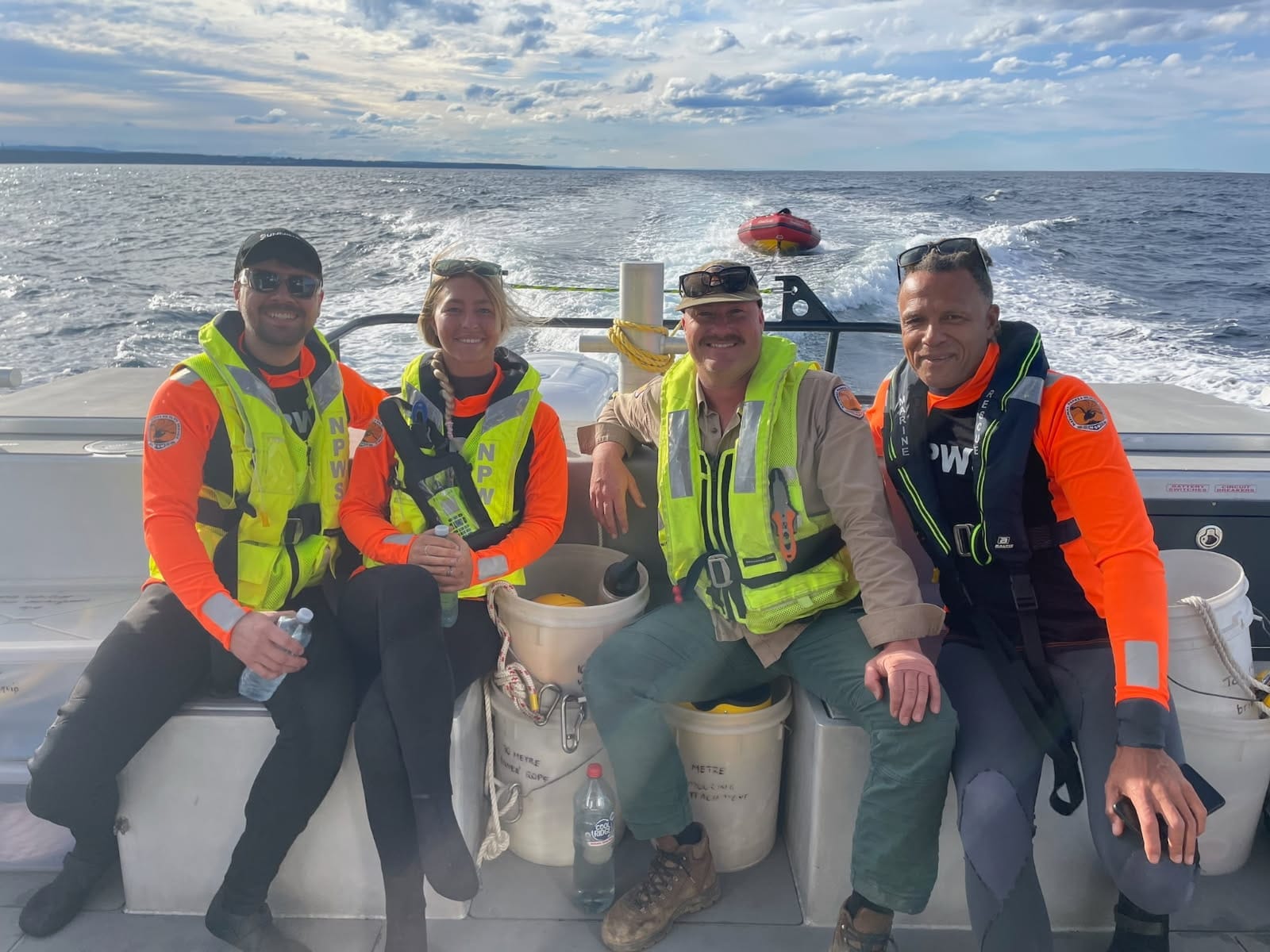 One whale freed, another still entangled 
												post image