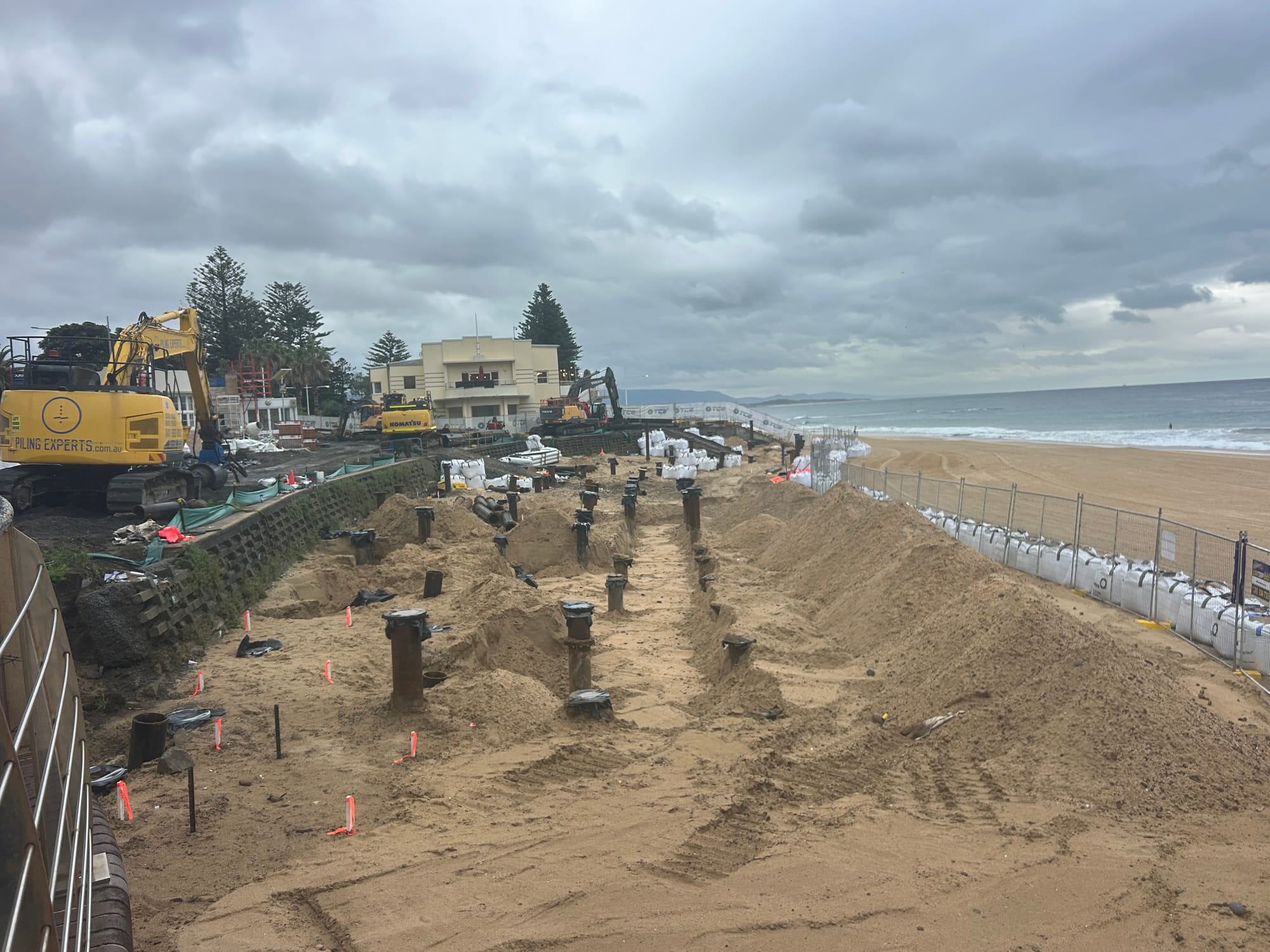 North Beach shrinks as seawall project grows 
												post image