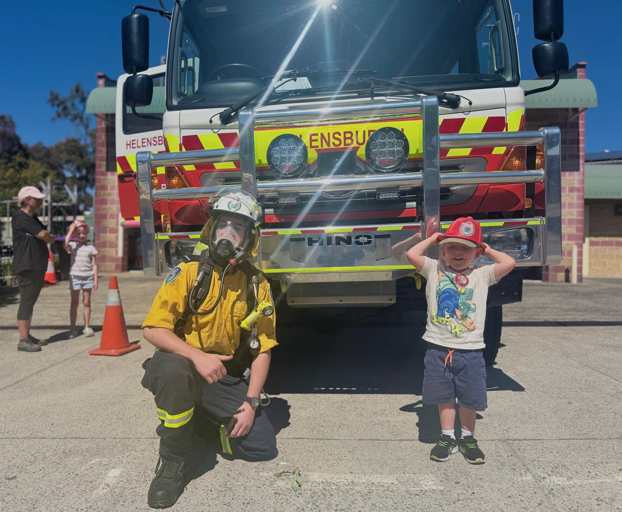 Town brigade confronts danger days before information event 
												post image