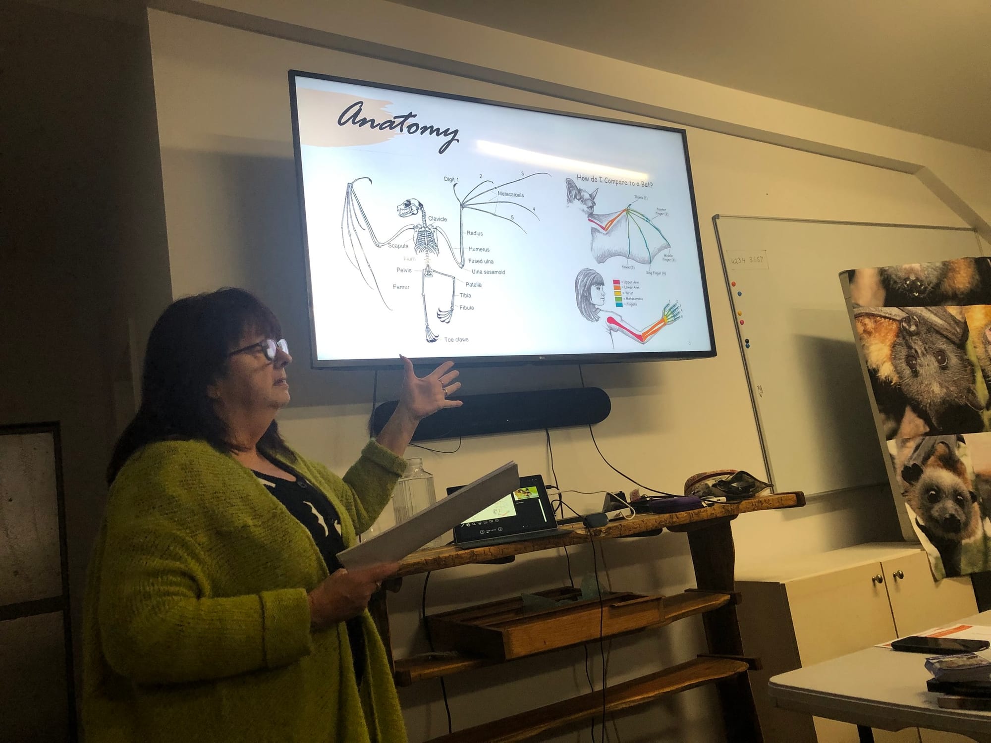 Janine Davies presenting at a Talking Landcare event in Foxground, back in 2023.