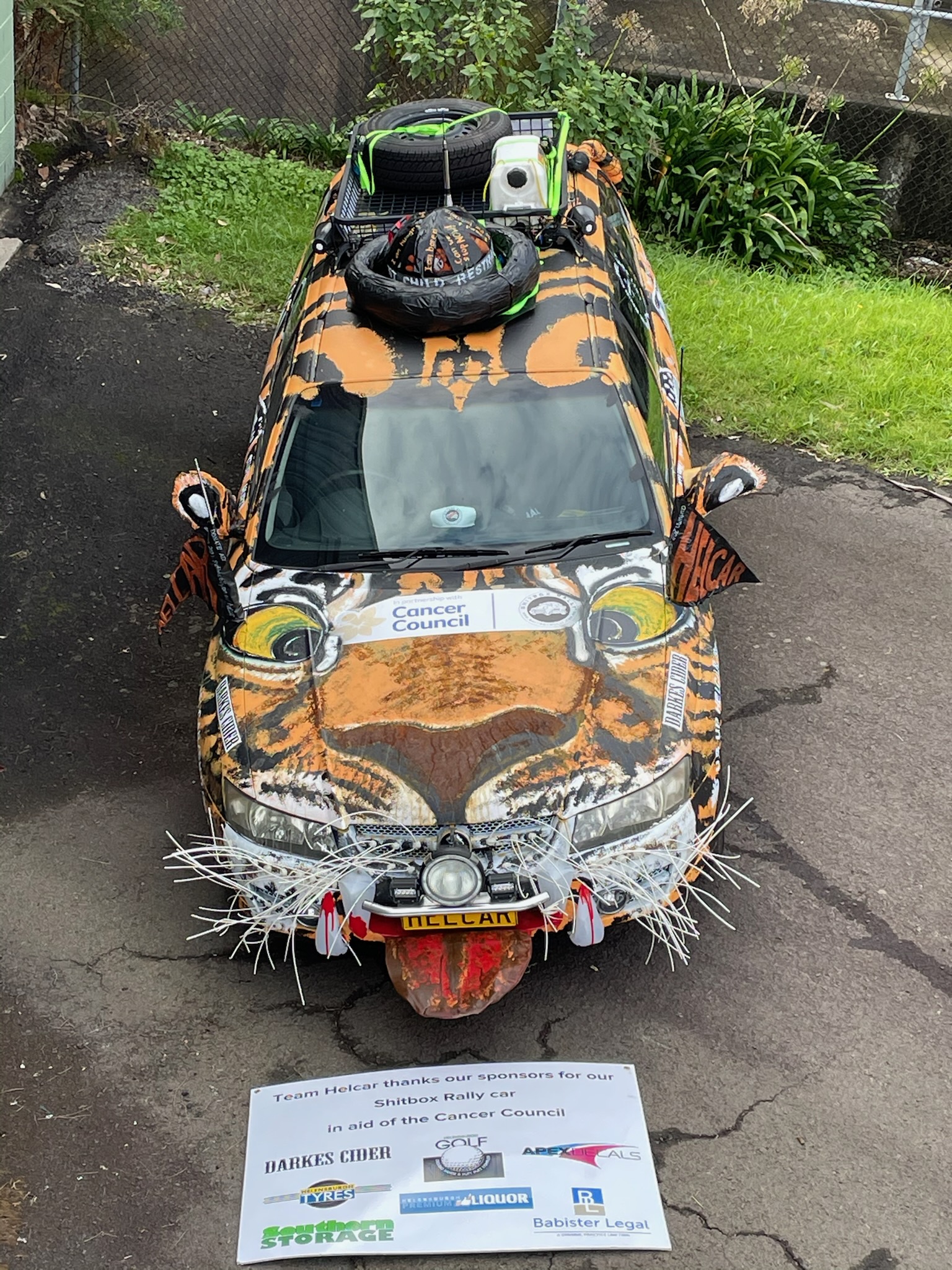 Team HELNO ready the rally car  post image