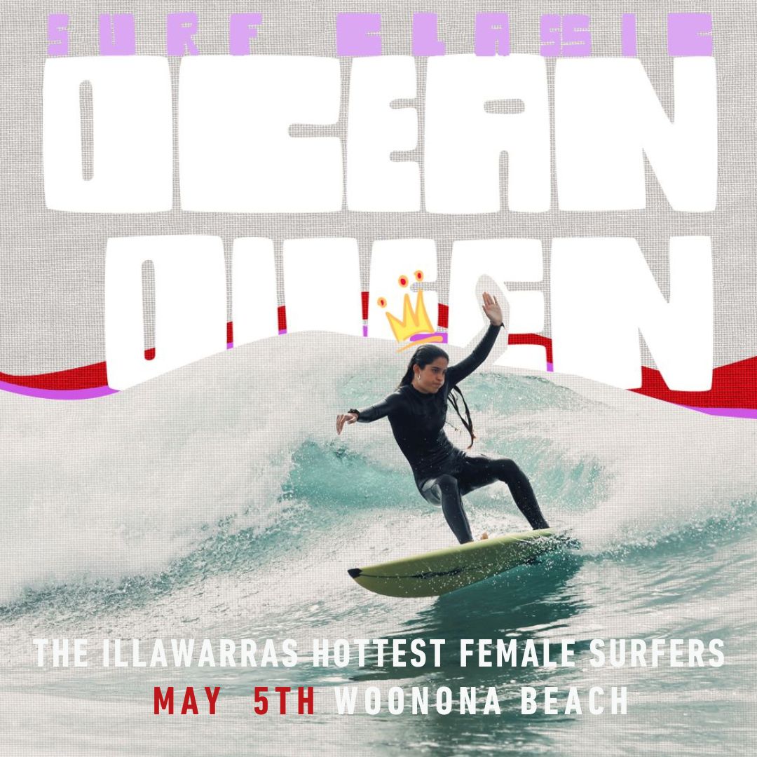 Who will wear the crown? Find out this Sunday as Ocean Queen Surf Classic debuts at Woonona