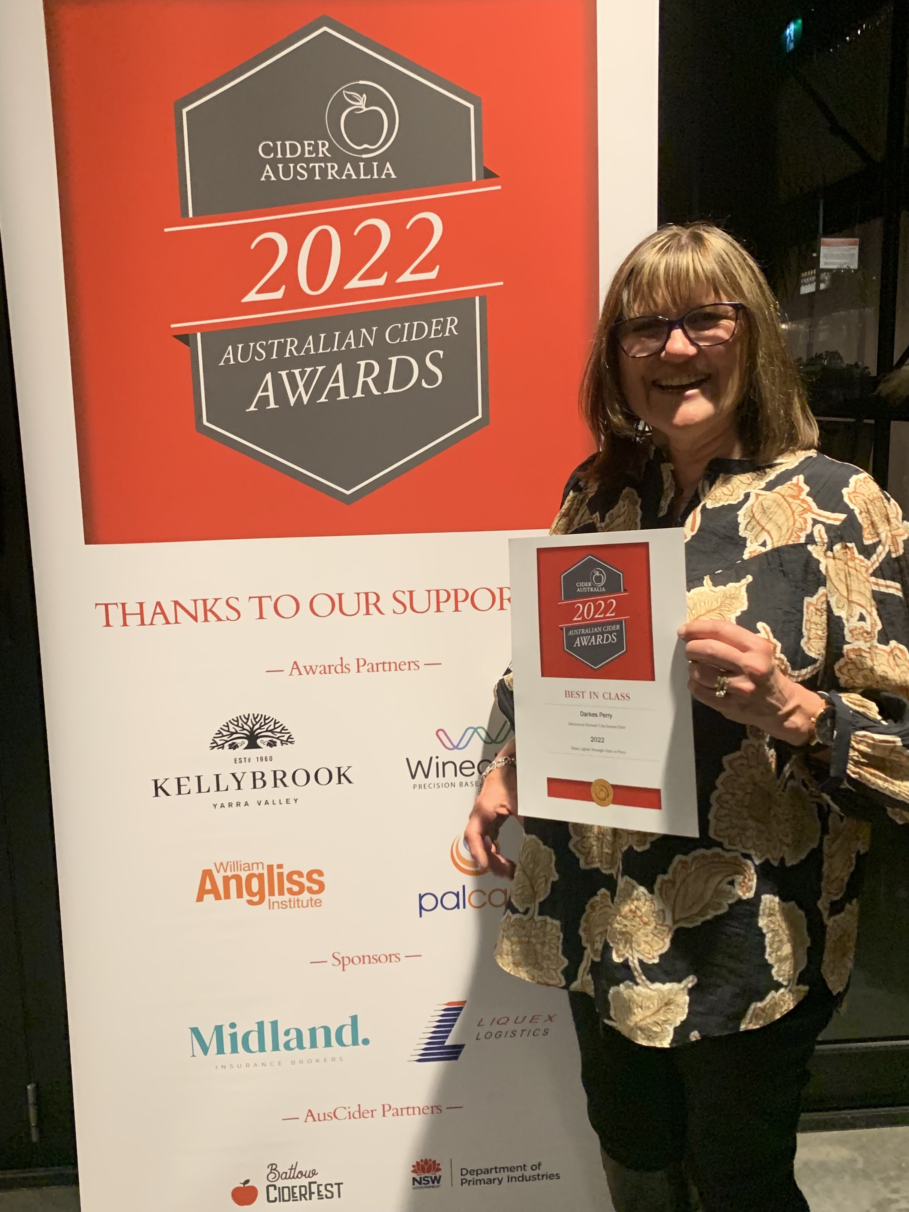 Darkes Perry wins gold medal at Cider Awards