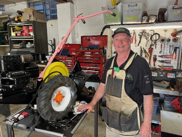 A colourful cultivator at Helensburgh Men's Shed  post image
