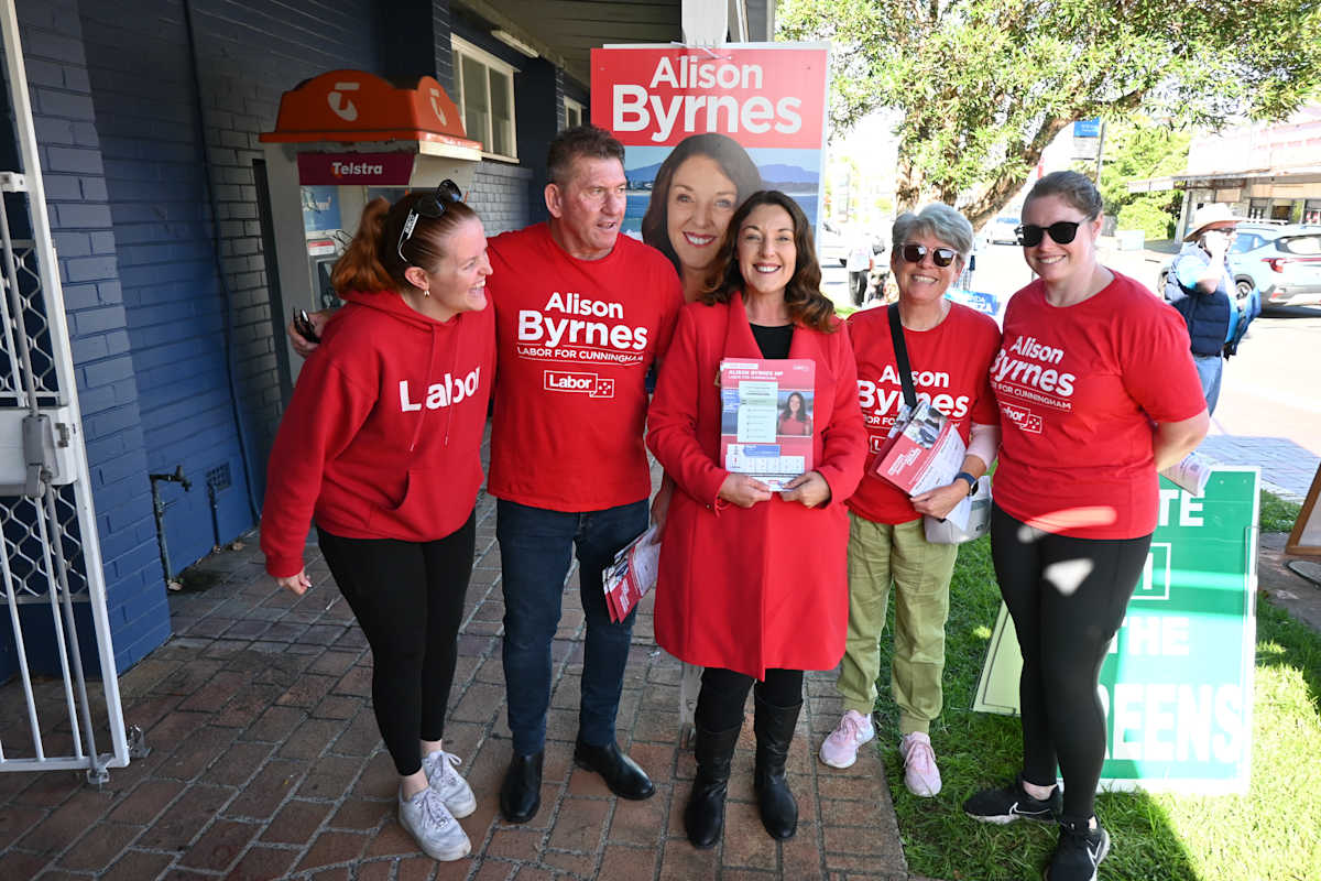 Alison Byrnes 'straight back to work' after Labor landslide in Cunningham