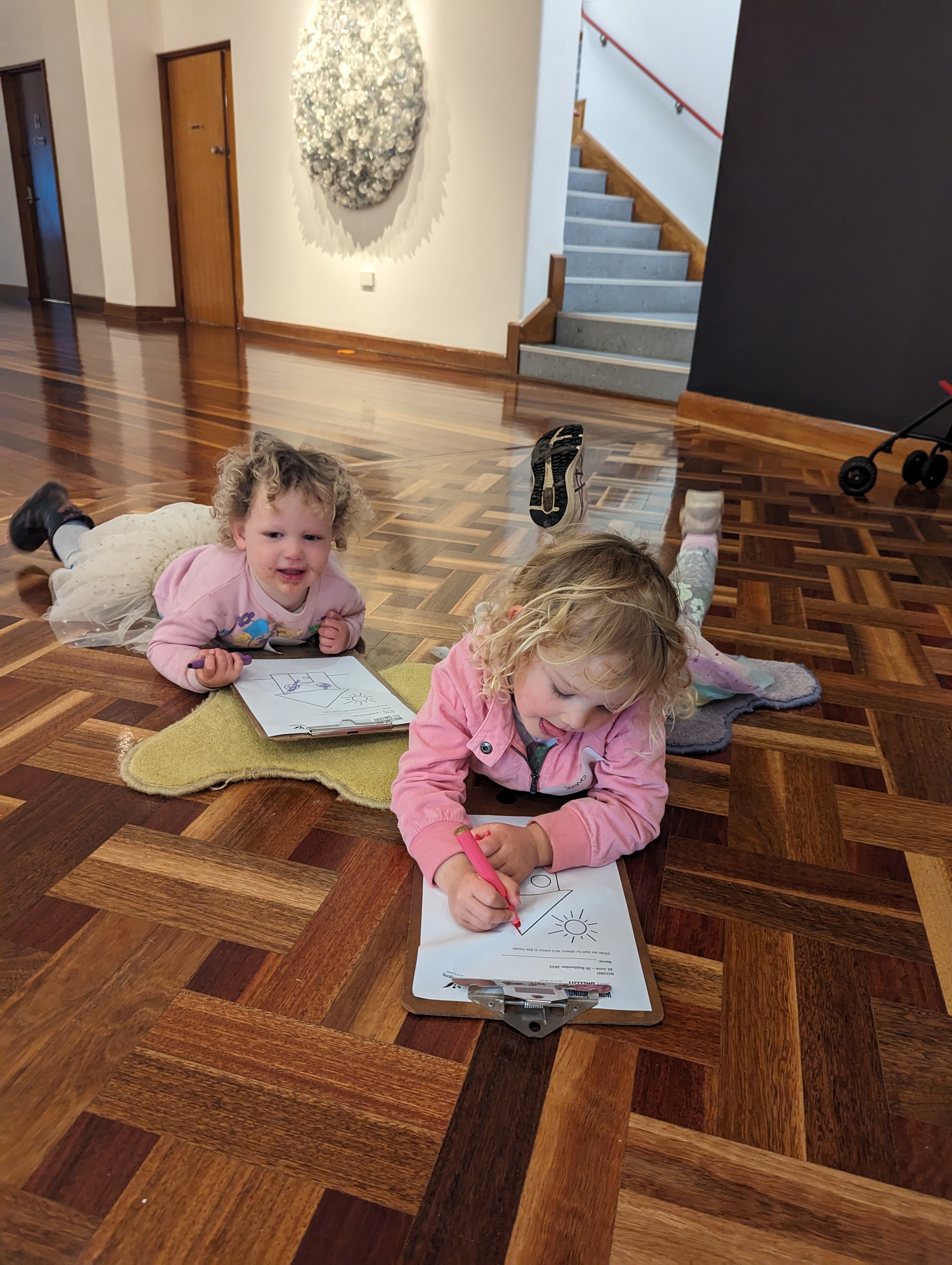 Explore the Junior Art Trail (and please do not kick the ball art)