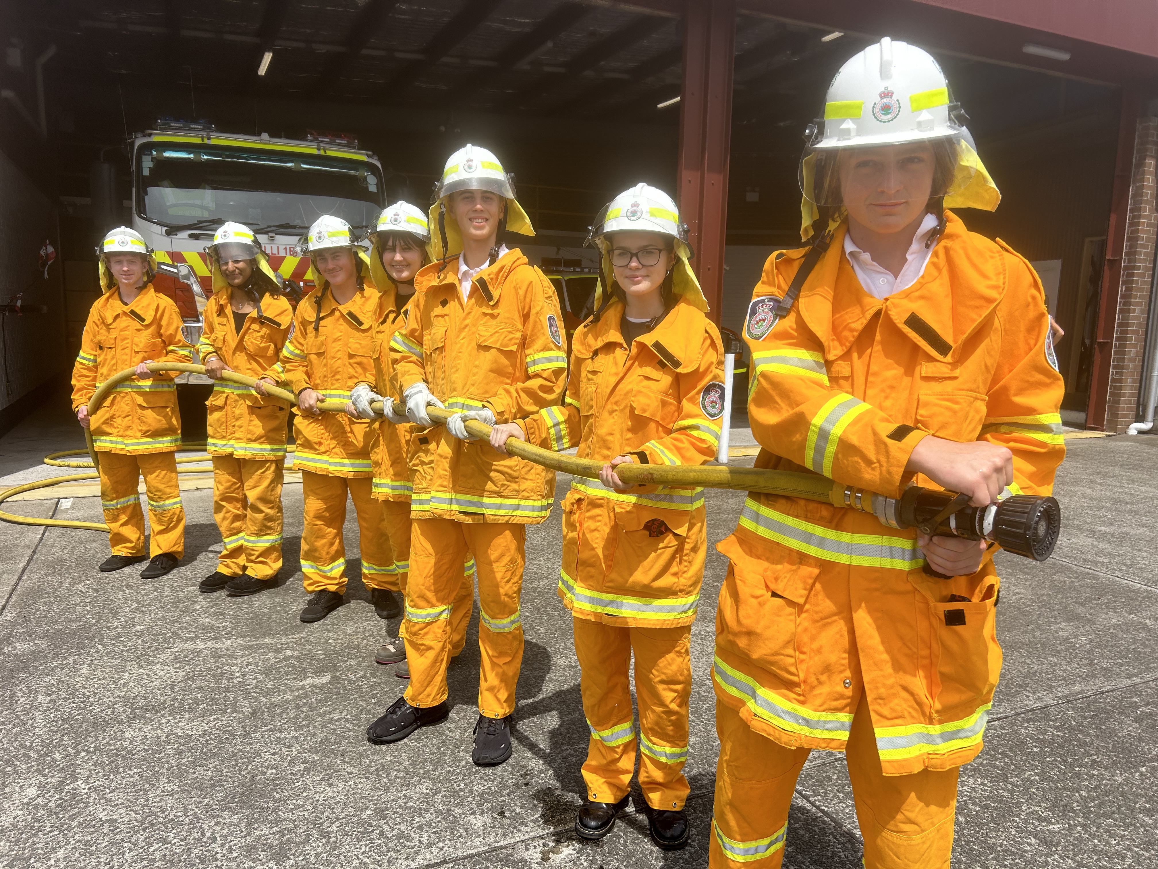 Bulli High students in training to become our next generation of fire fighters