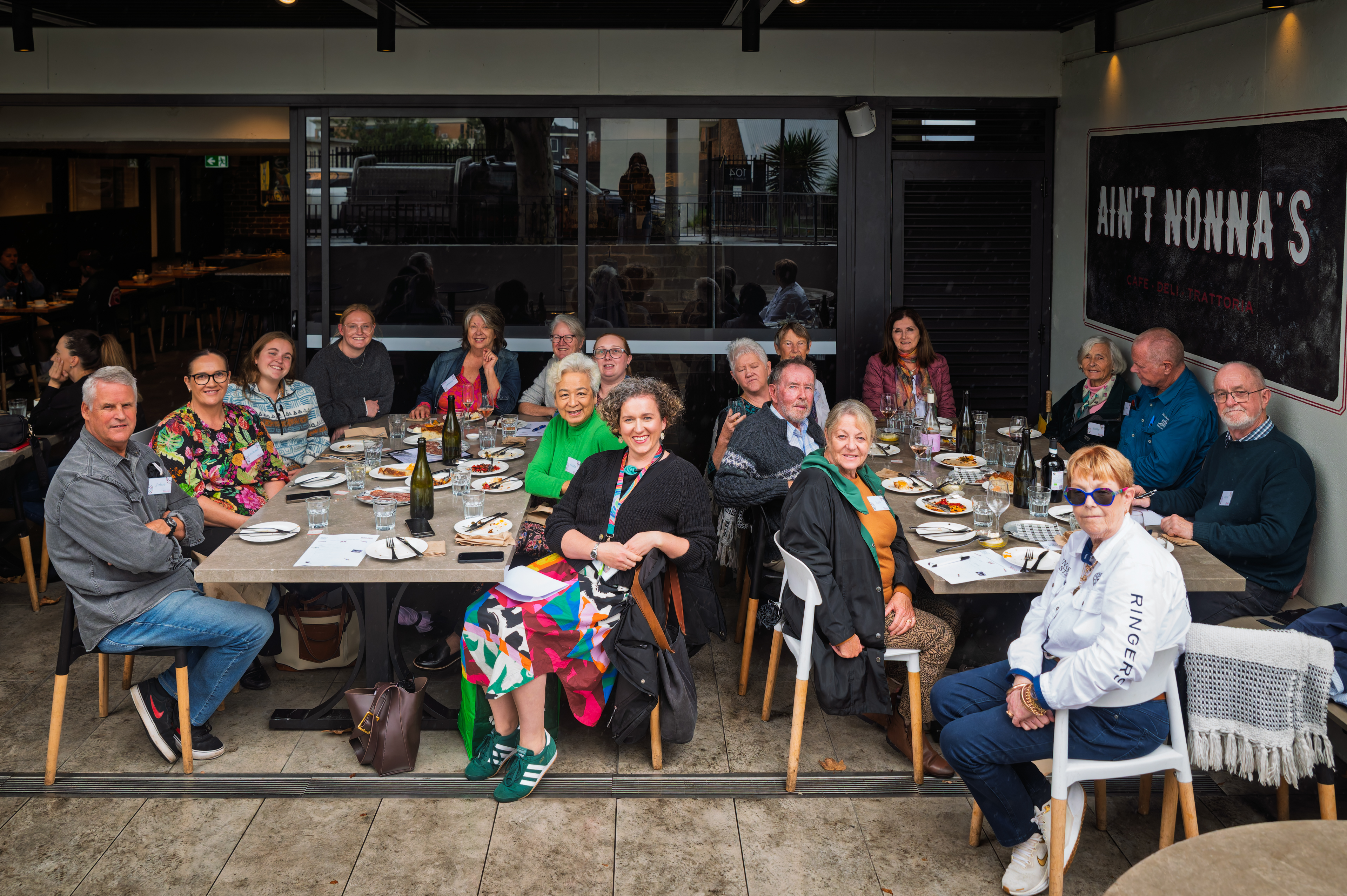 NINA says cheers to volunteers with lunch at Ain't Nonna’s