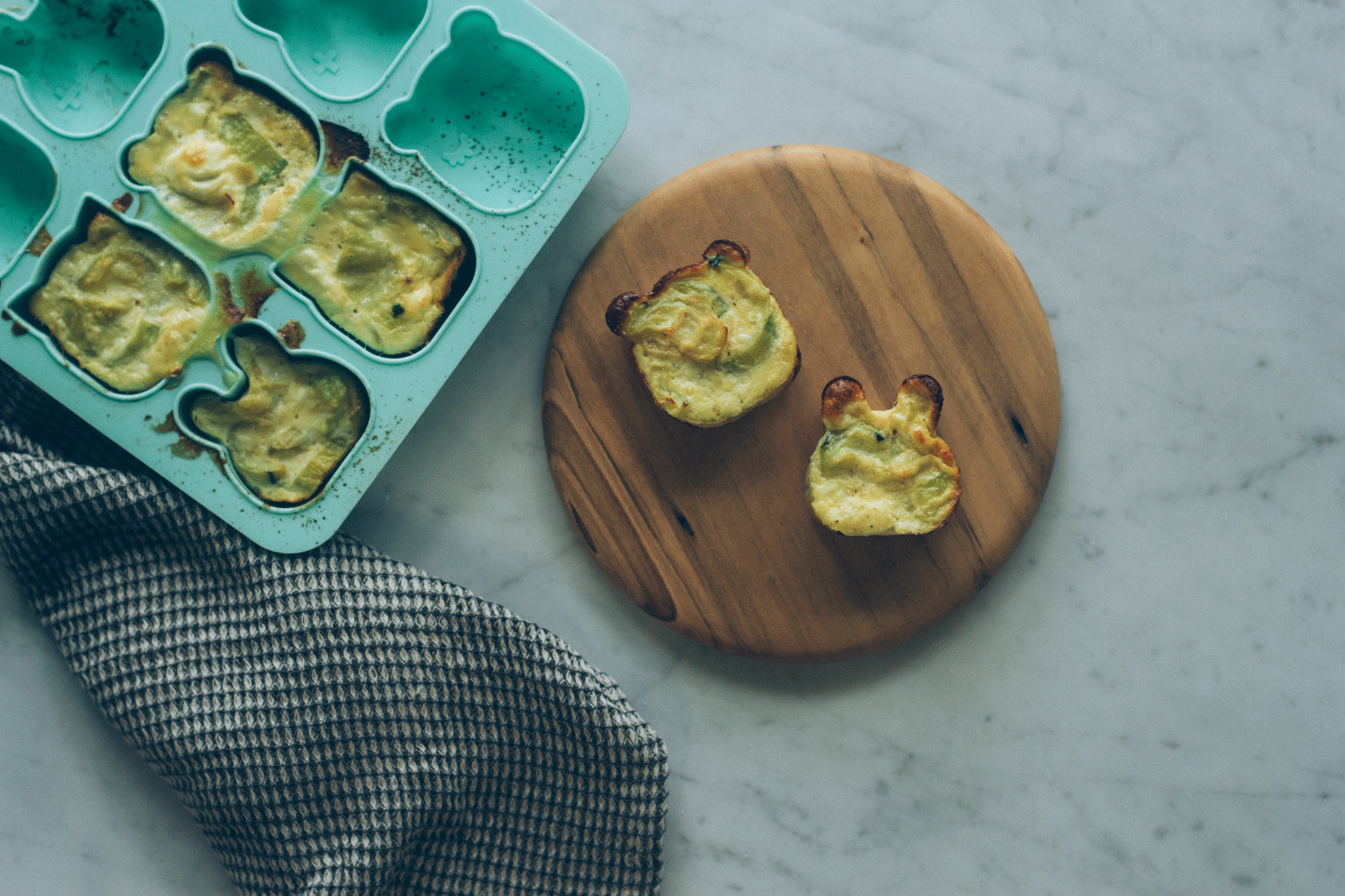 Zucchini & Goat's Cheese Frittata