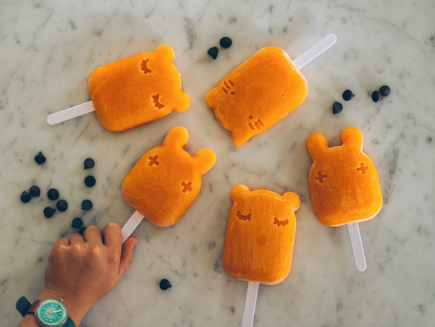Mango & Pumpkin Spooky Pops