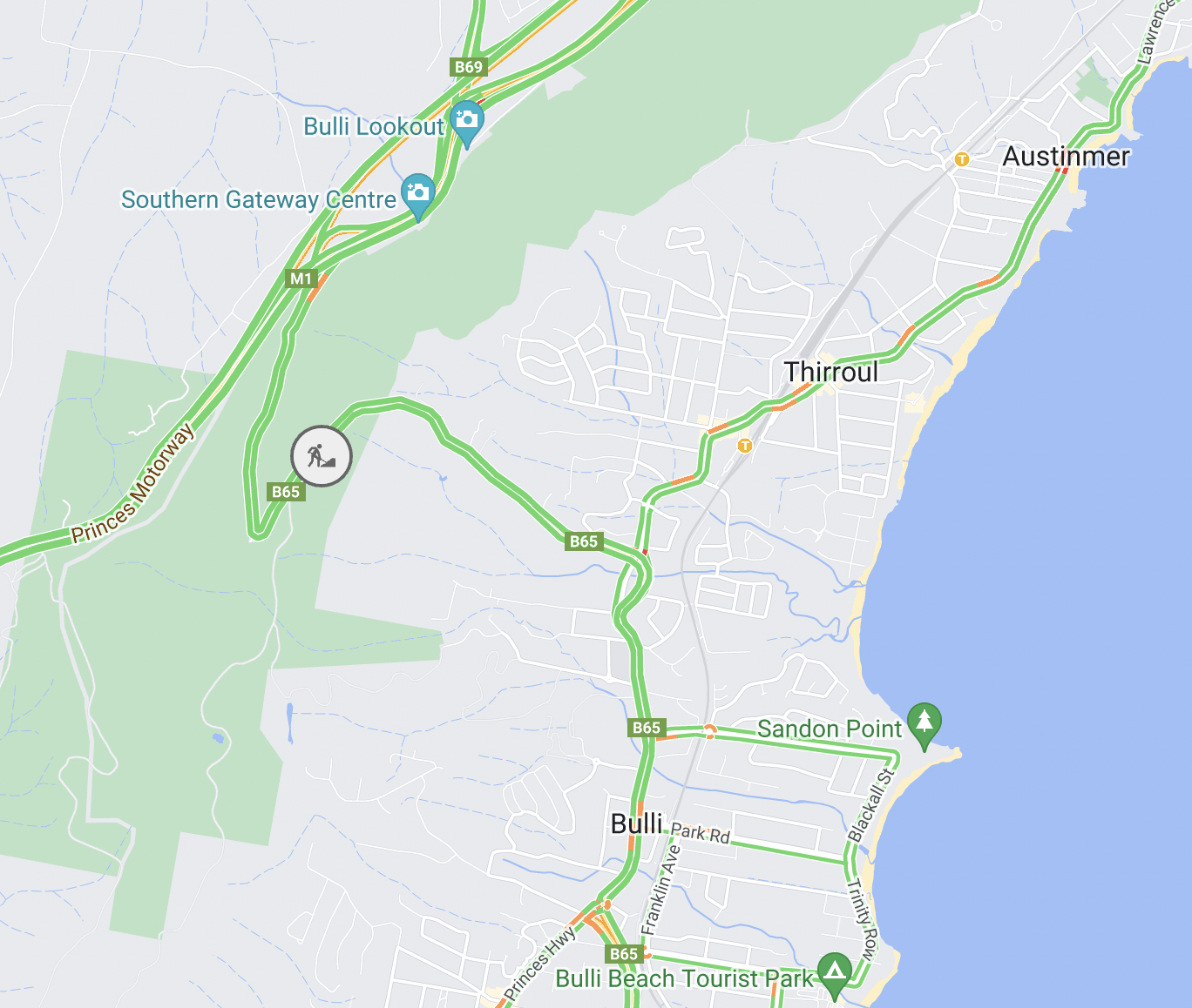 Maintenance closure on Bulli Pass