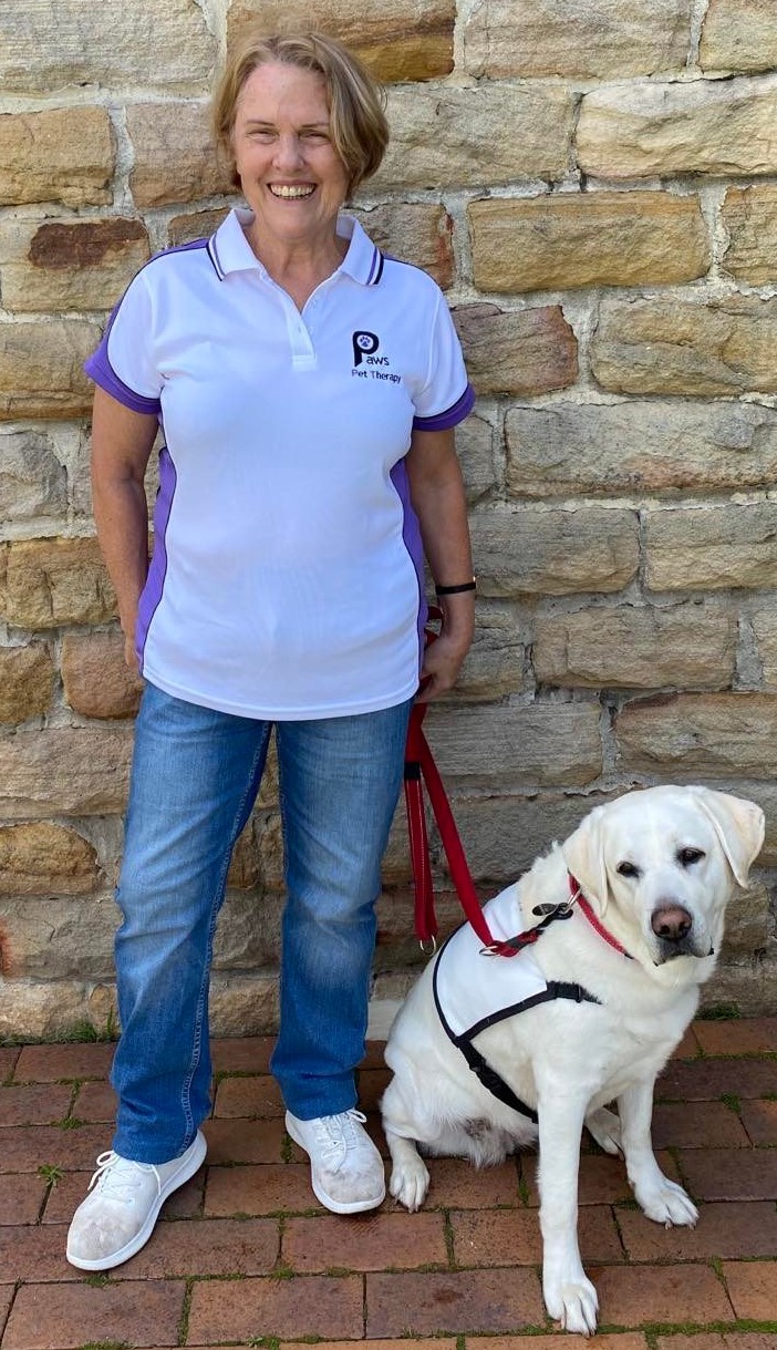 Ursula and Quinnie are a great team at PAWS Pet Therapy
