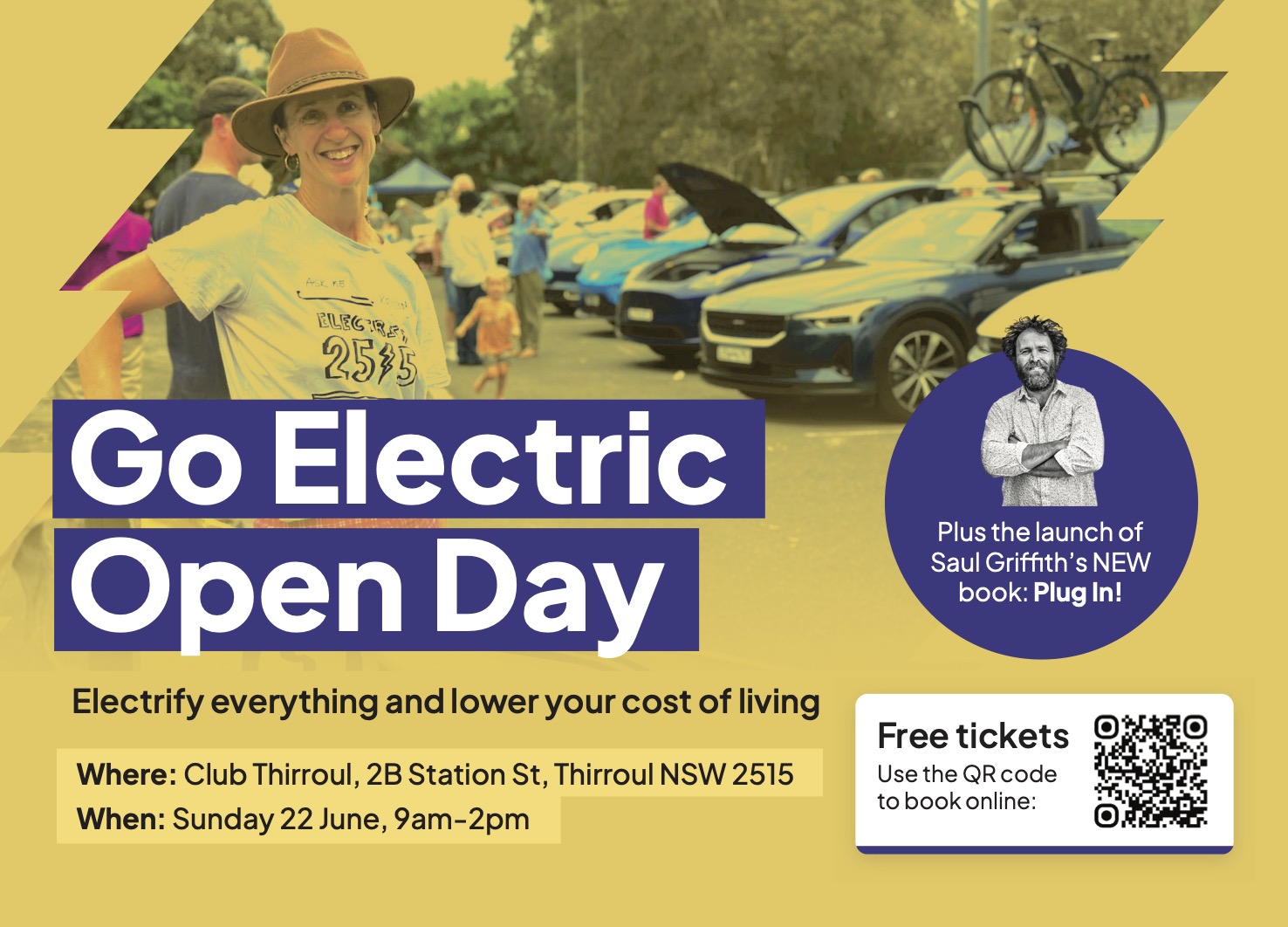 Plug In! Dr Saul Griffith to launch new book at free Go Electric Open Day in Thirroul