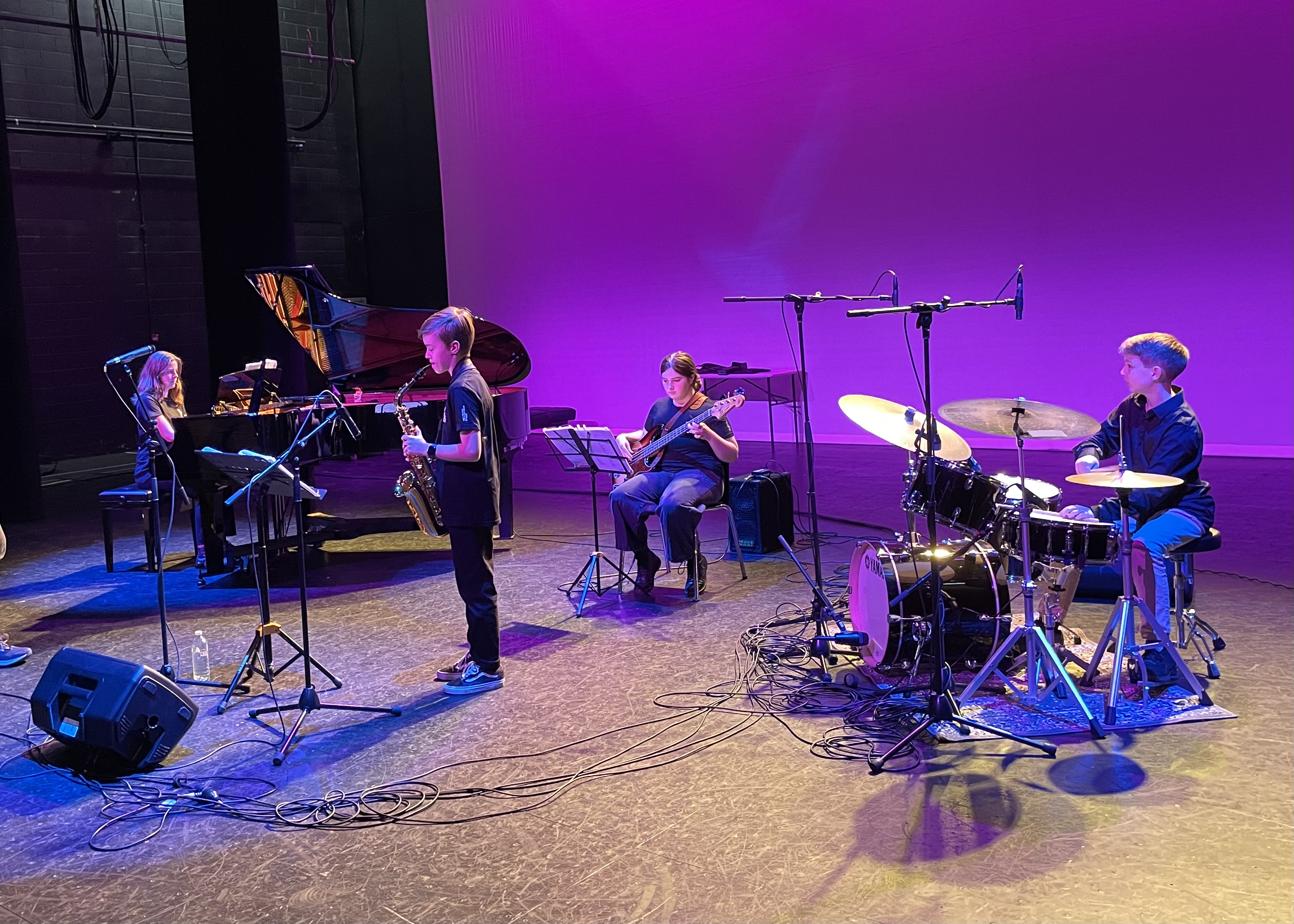 Junior combo opens for top jazz musicians  post image