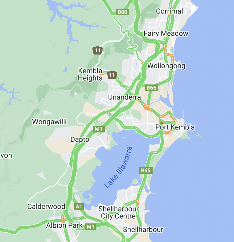 Night closures of the M1 from Figtree to Dapto