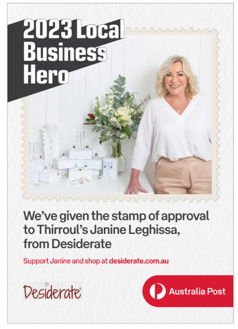 Thirroul Post Office delivers award for Desiderate founder Janine Leghissa  post image