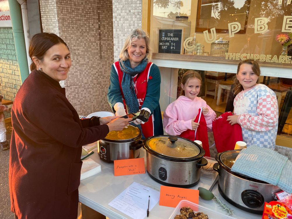 Red Shield Appeal soup stall success as friends join forces in Helensburgh post image