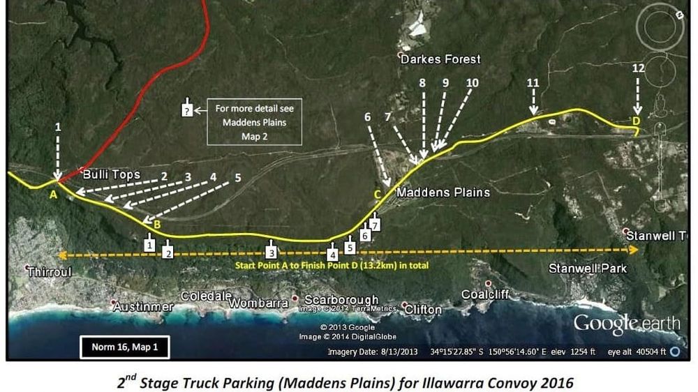 Changed traffic conditions from Appin to Albion Park Rail for the Illawarra Convoy post image