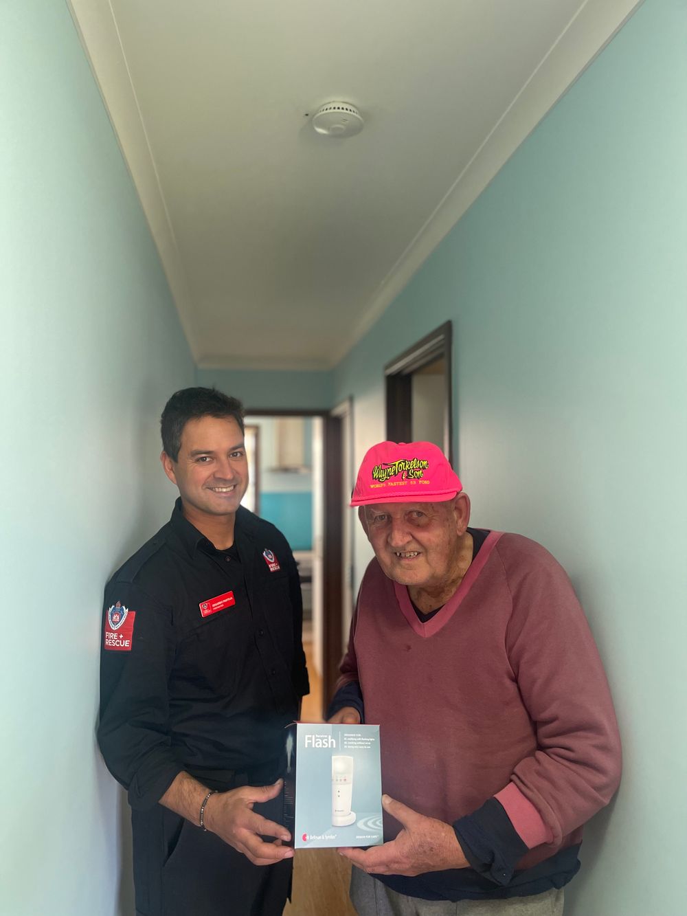 Firies install special smoke alarm to help Helensburgh local post image
