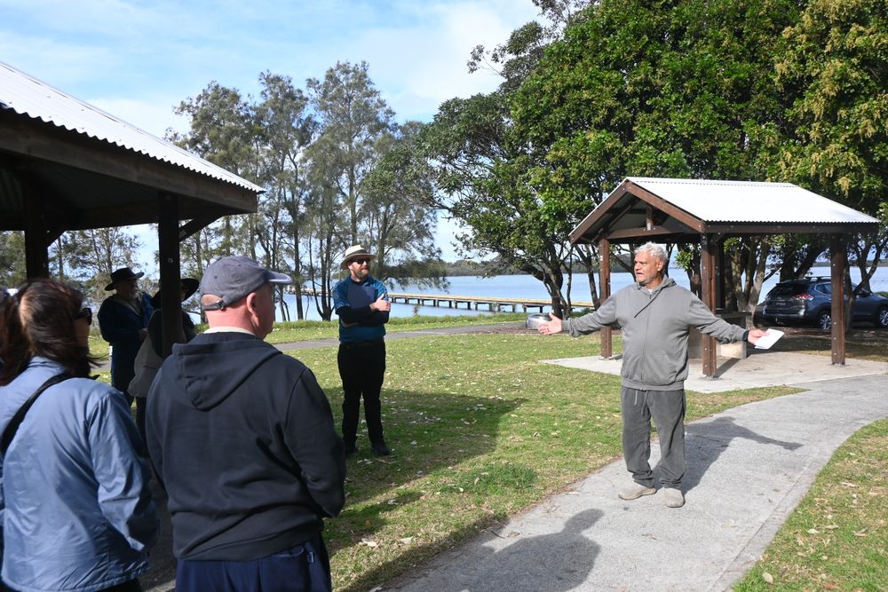 Uncle Richard Davis welcomes walkers to Berkeley and the area where King Hooka once lived post image