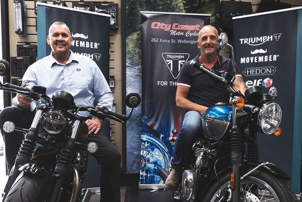 Triumph Motorcycle Prizes Awarded in Wollongong for DGR post image