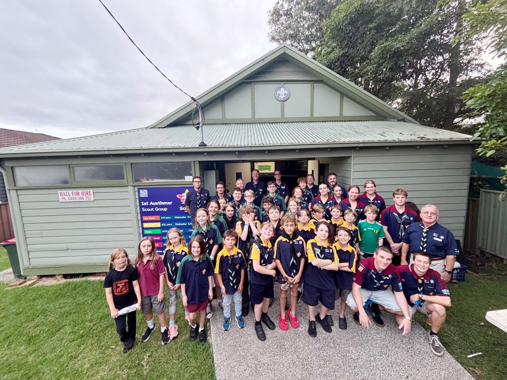 Scouts stand together post image