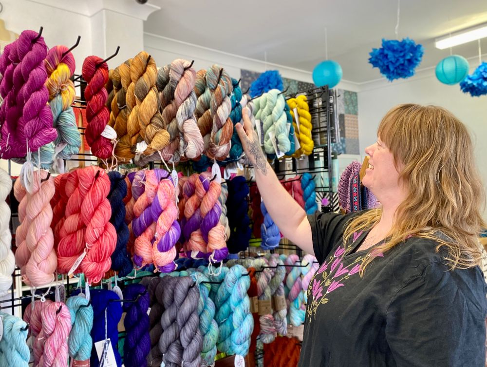 Need good yarn? Step inside Sasha's technicolour dream studio post image