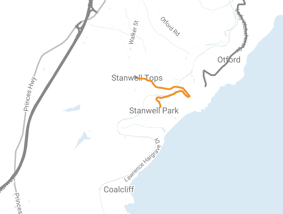 Night closure on Lawrence Hargrave Drive at Stanwell Tops post image