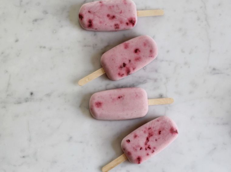 Make Raspberry Ice-Cream Pops post image