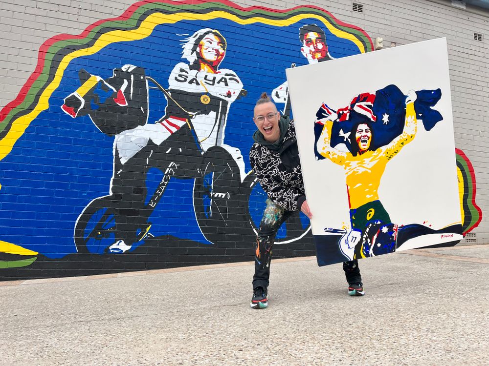 Mural maker inspired by Saya and Kai Sakakibara's BMX story post image