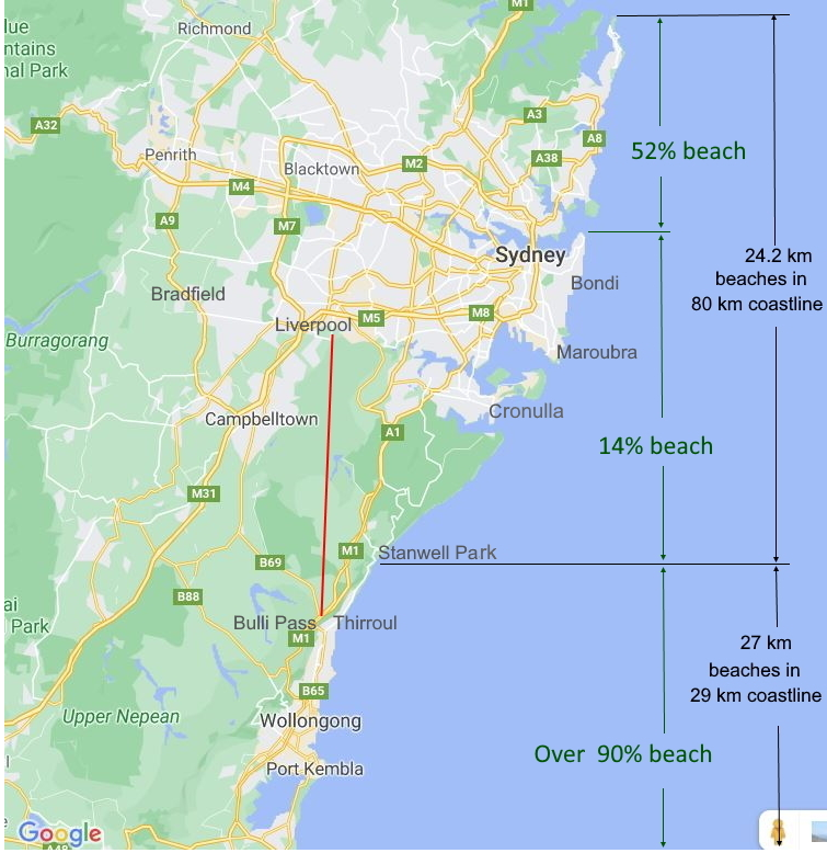 Bradfield and beach access post image