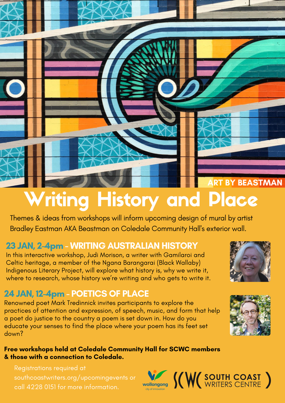 Free writing workshops for locals post image