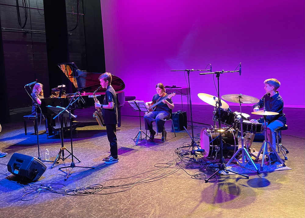 Junior combo opens for top jazz musicians post image