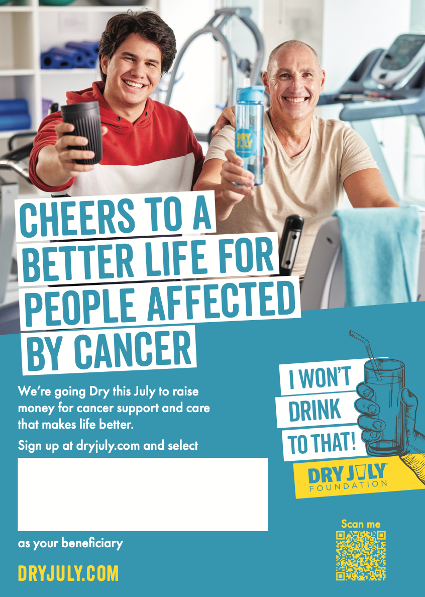 Dry July takes on new meaning for local face of the campaign post image