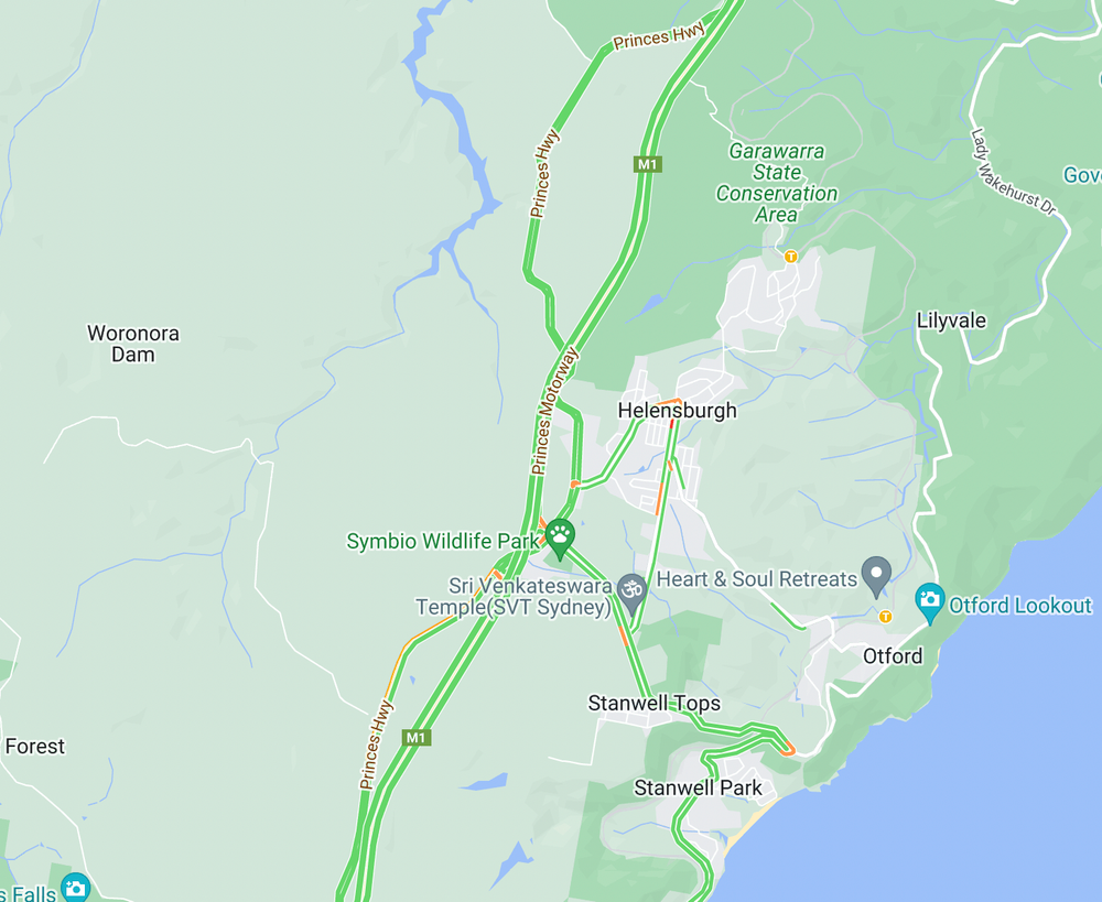 Night closure of the M1 at Helensburgh post image