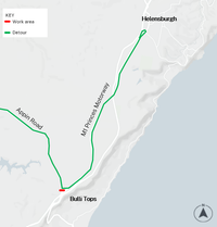 Detour during night works Appin Road at Cataract post image