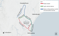 Night closures on the M1 Princes Motorway and Picton Road post image