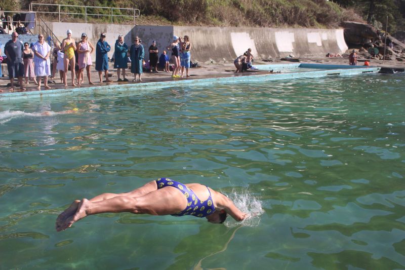 Sea Eels dive into winter swim season post image
