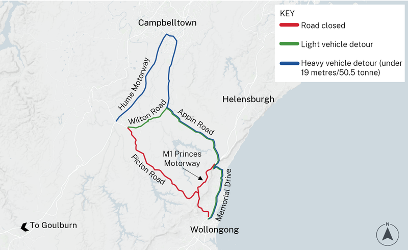Night closures on the M1 Princes Motorway and Picton Road post image