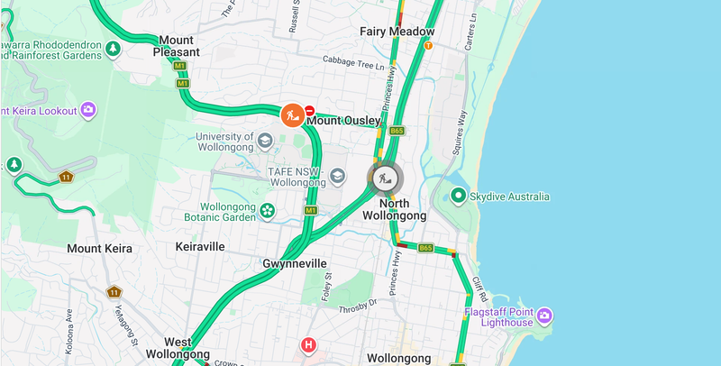 Night works ahead on Princes Highway at North Wollongong post image
