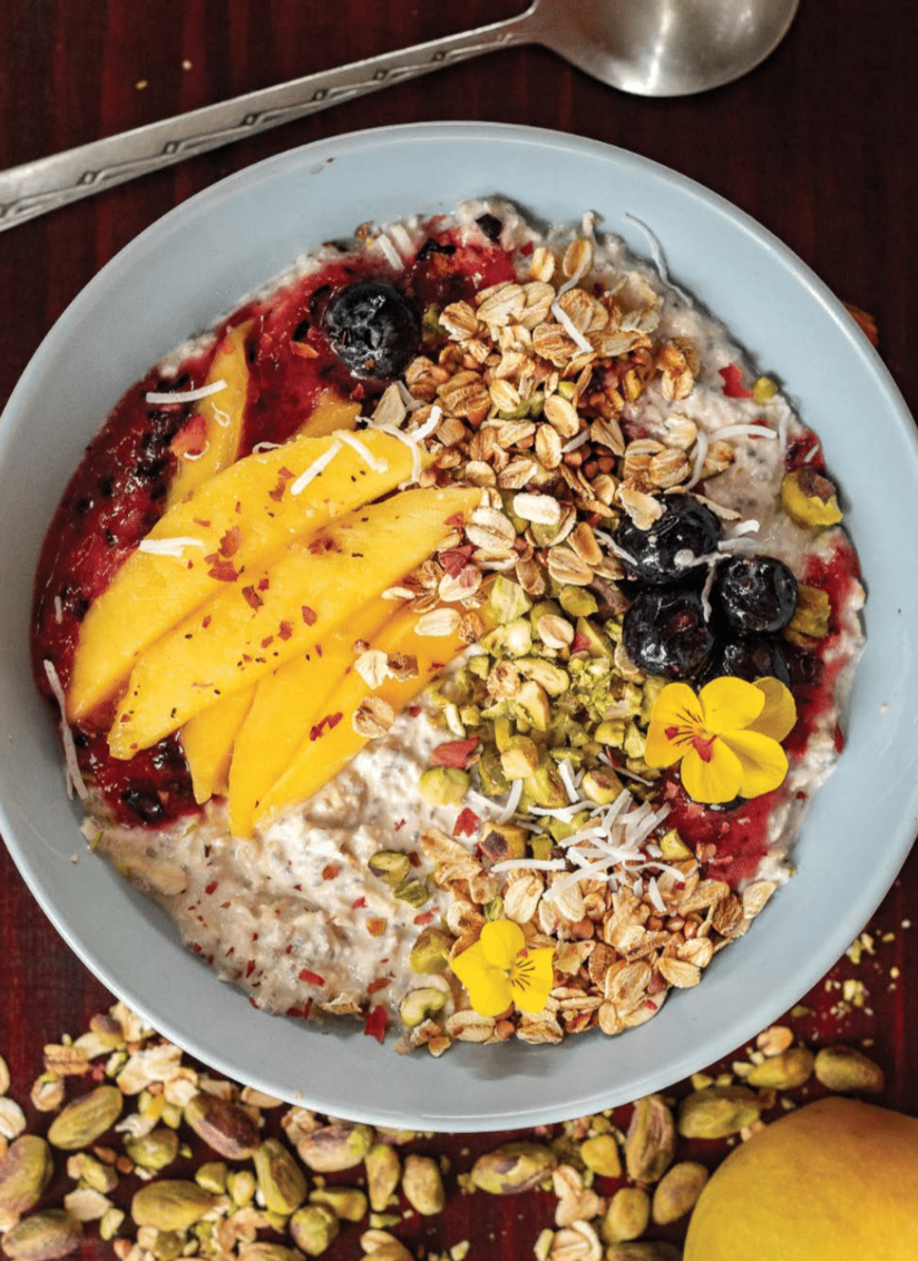 Overnight Oats With Quinoa And Berry Jam