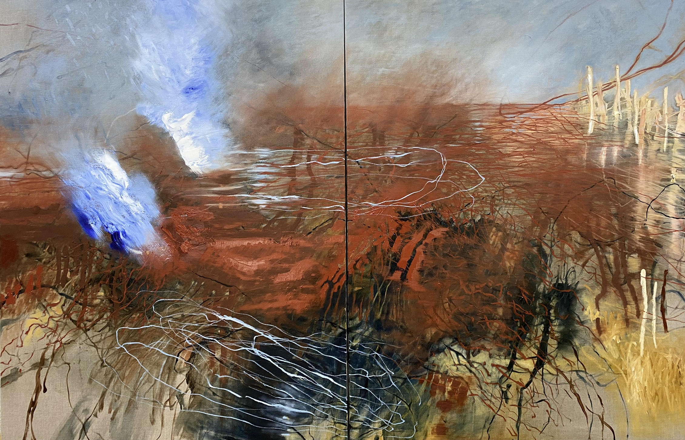 Paintings capture drama and damage