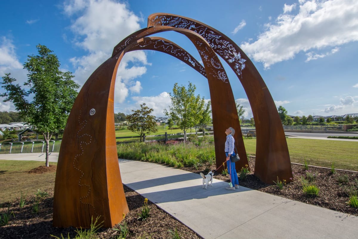 How an Indigenous path inspired an archway of art at Calderwood