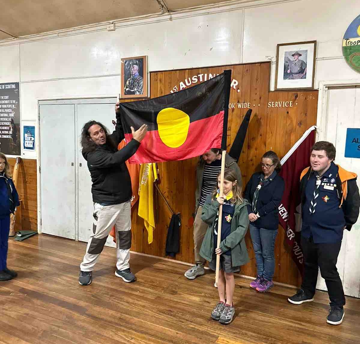 Clarence Slockee visits Austi Scouts  post image