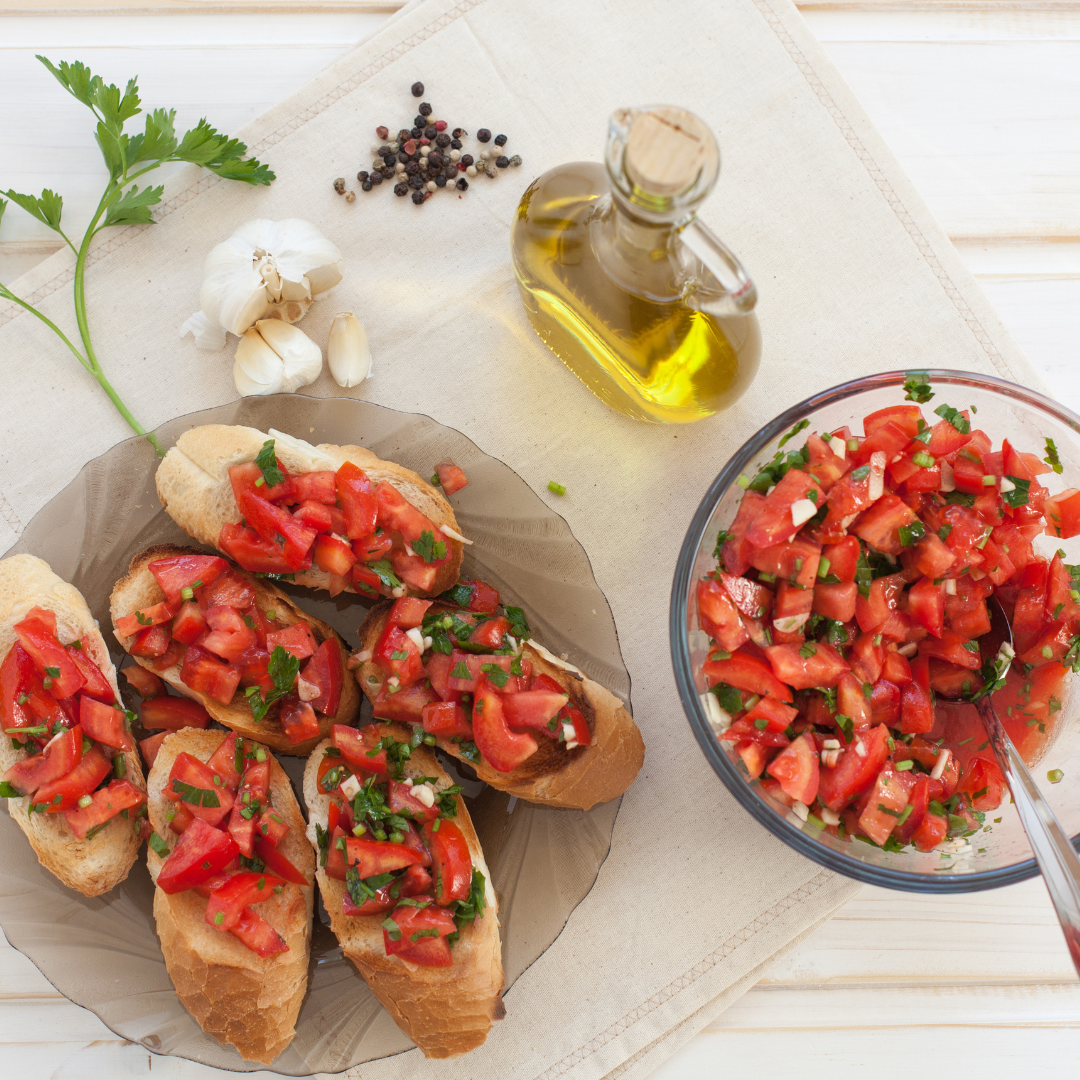 Classic bruschetta that's full of flavour