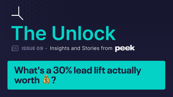 What's a 30% lead lift actually worth 💰?