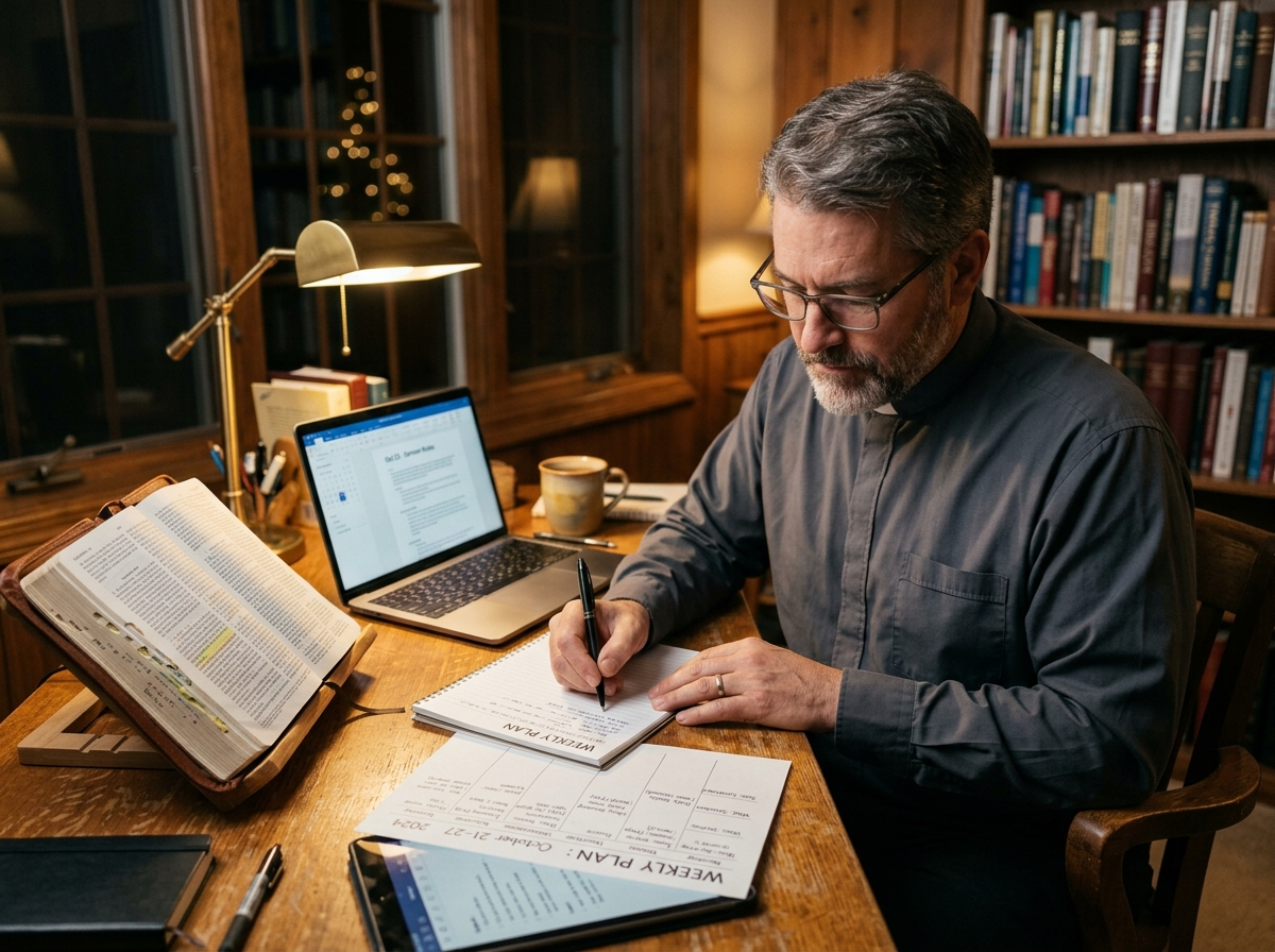 What a Modern Pastor’s Weekly Workflow Should Actually Look Like