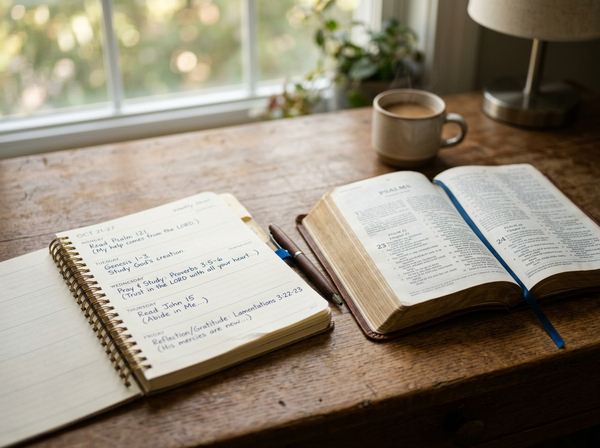 What One Week of Structured Bible Study Actually Looks Like