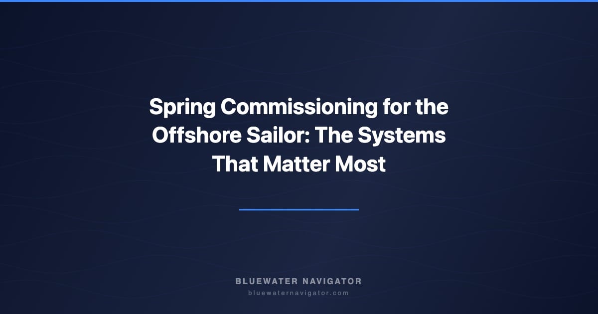Spring Commissioning for the Offshore Sailor: The Systems That Matter Most