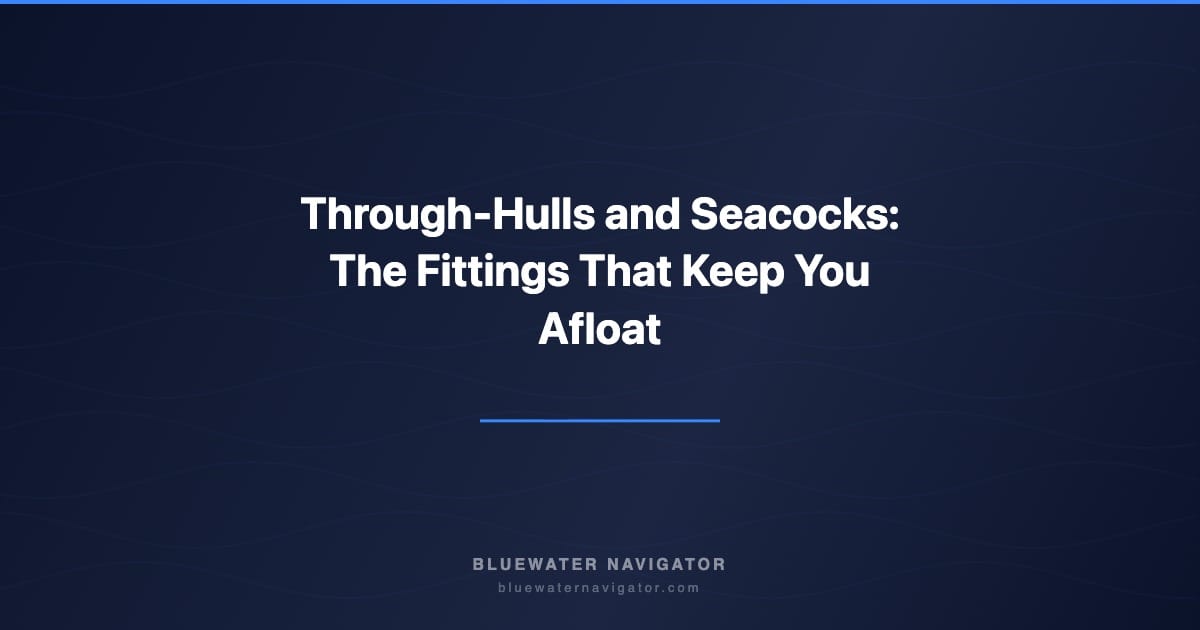 Through-Hulls and Seacocks: The Fittings That Keep You Afloat